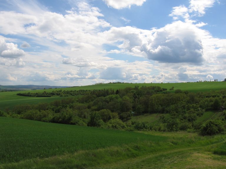 Hill Špidlák above Hostěrádky Rešov